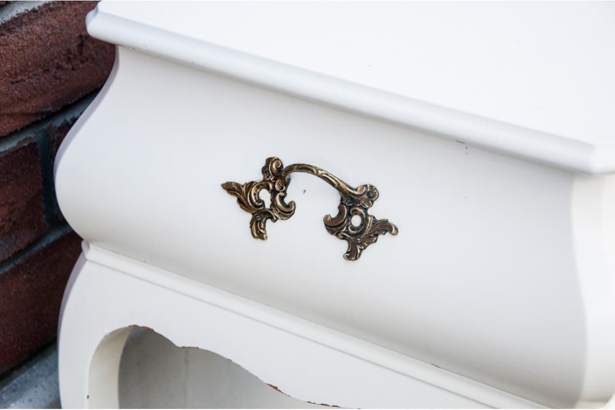 Ivory White Rococo Table-Commode, Northern Europe, 1920s - 47357