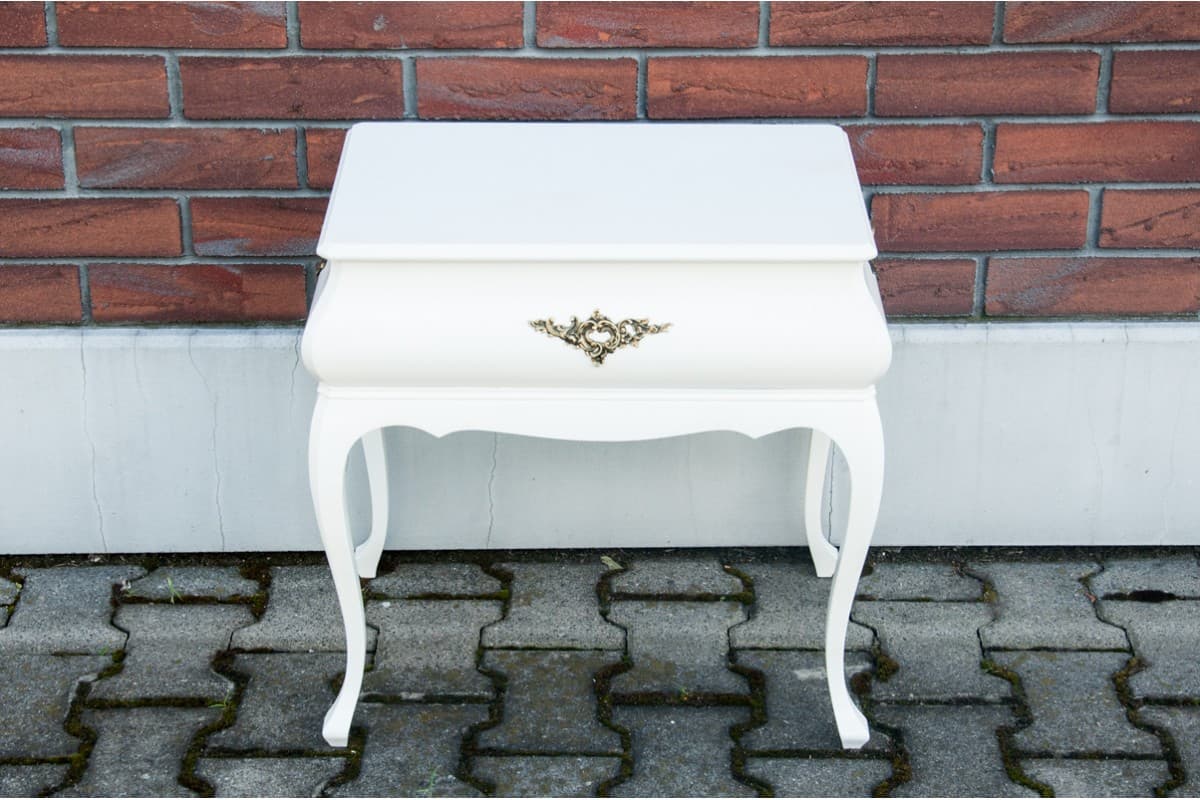 Ivory White Rococo Table-Commode, Northern Europe, 1920s - 47354