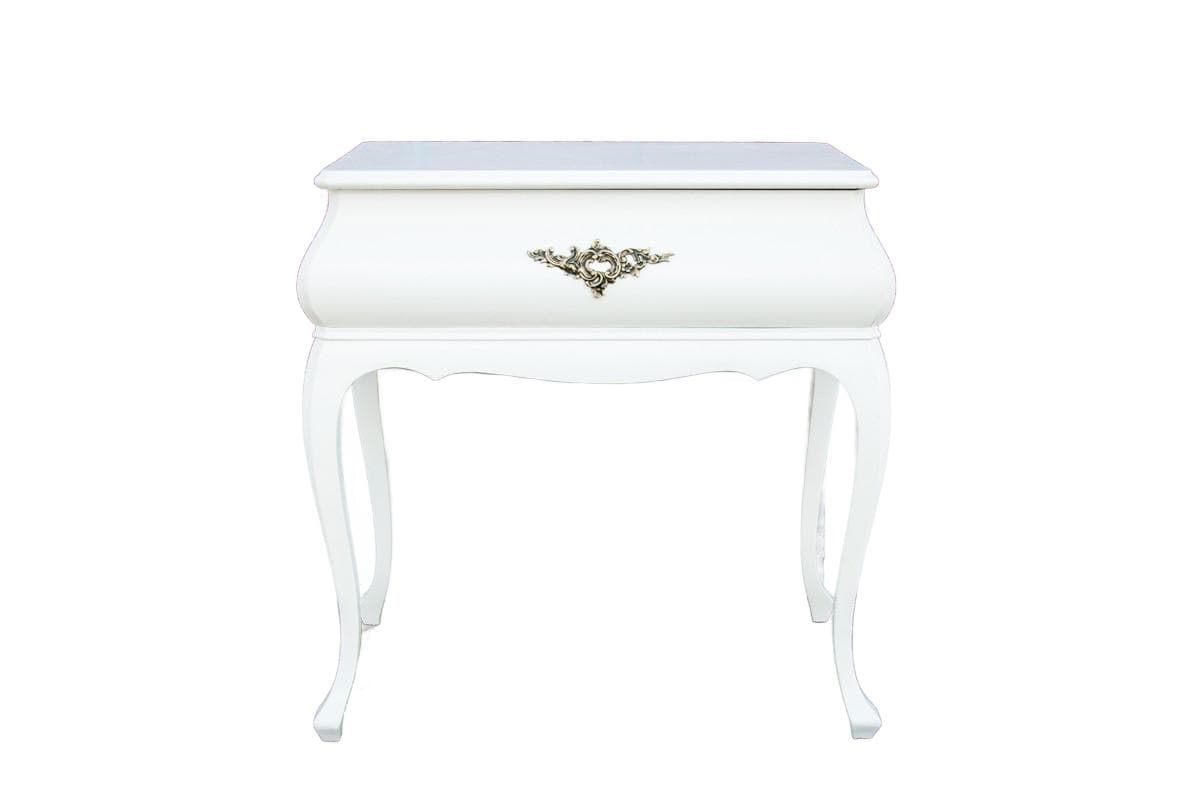 Ivory White Rococo Table-Commode, Northern Europe, 1920s
