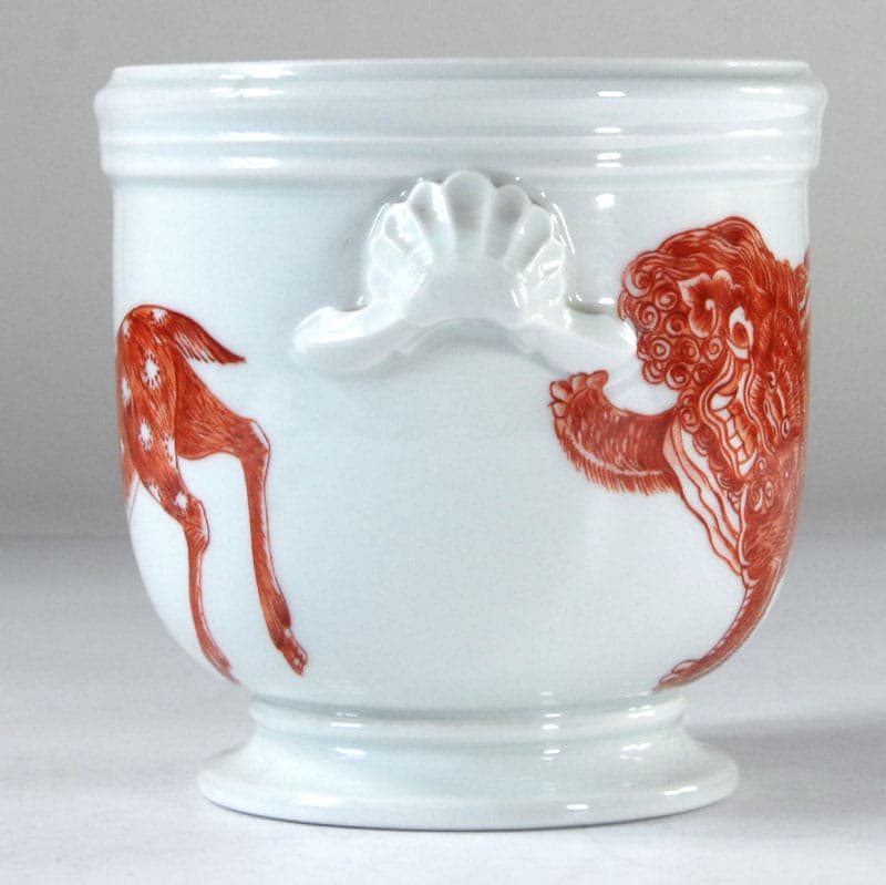 Pojemnik porcelanowy, Porcelaine de Paris, biały, porcelana, Francja, lata 80. - 41852