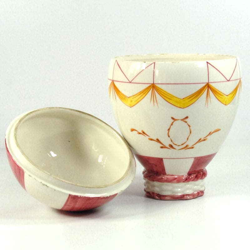 Pojemnik ceramiczny, ivory white, ceramika, Mancer, Włochy, lata 60. - 41834