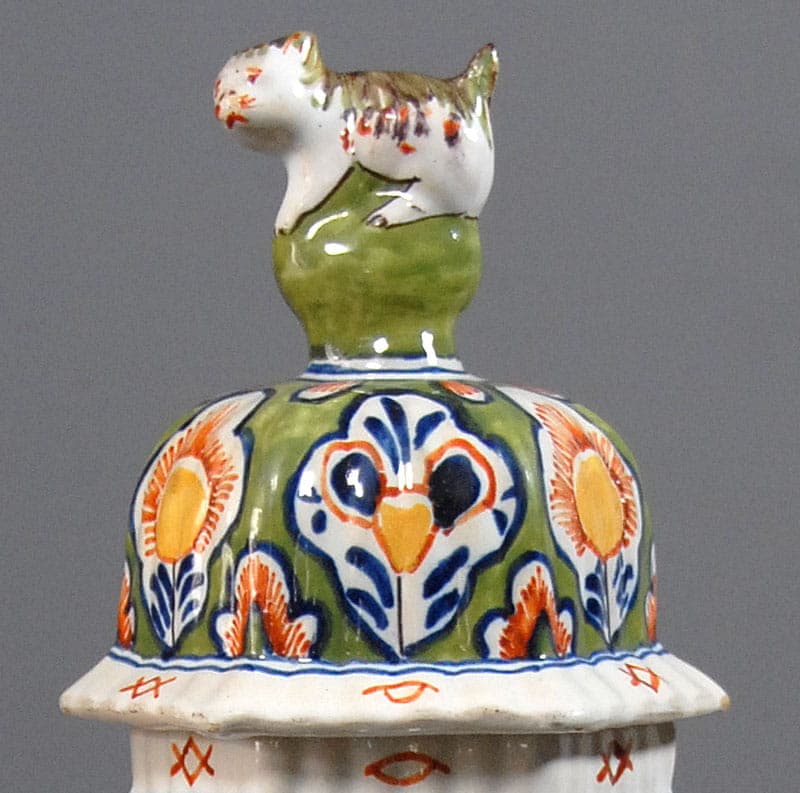 Vase Dutch Delft, multicolor porcelain, Netherlands, 18th century - 41816