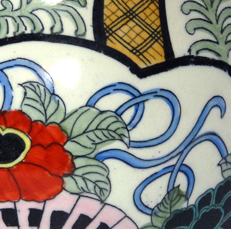 Komplet dekoracyjny, fajans kremowy, Petrus Regout, Maastricht, Holandia, początek XX w. - 41802