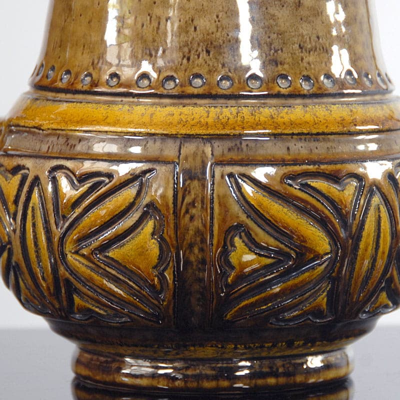 Dzban sgraffito, brąz ciemny, ceramika, Włochy, lata 60. - 41782