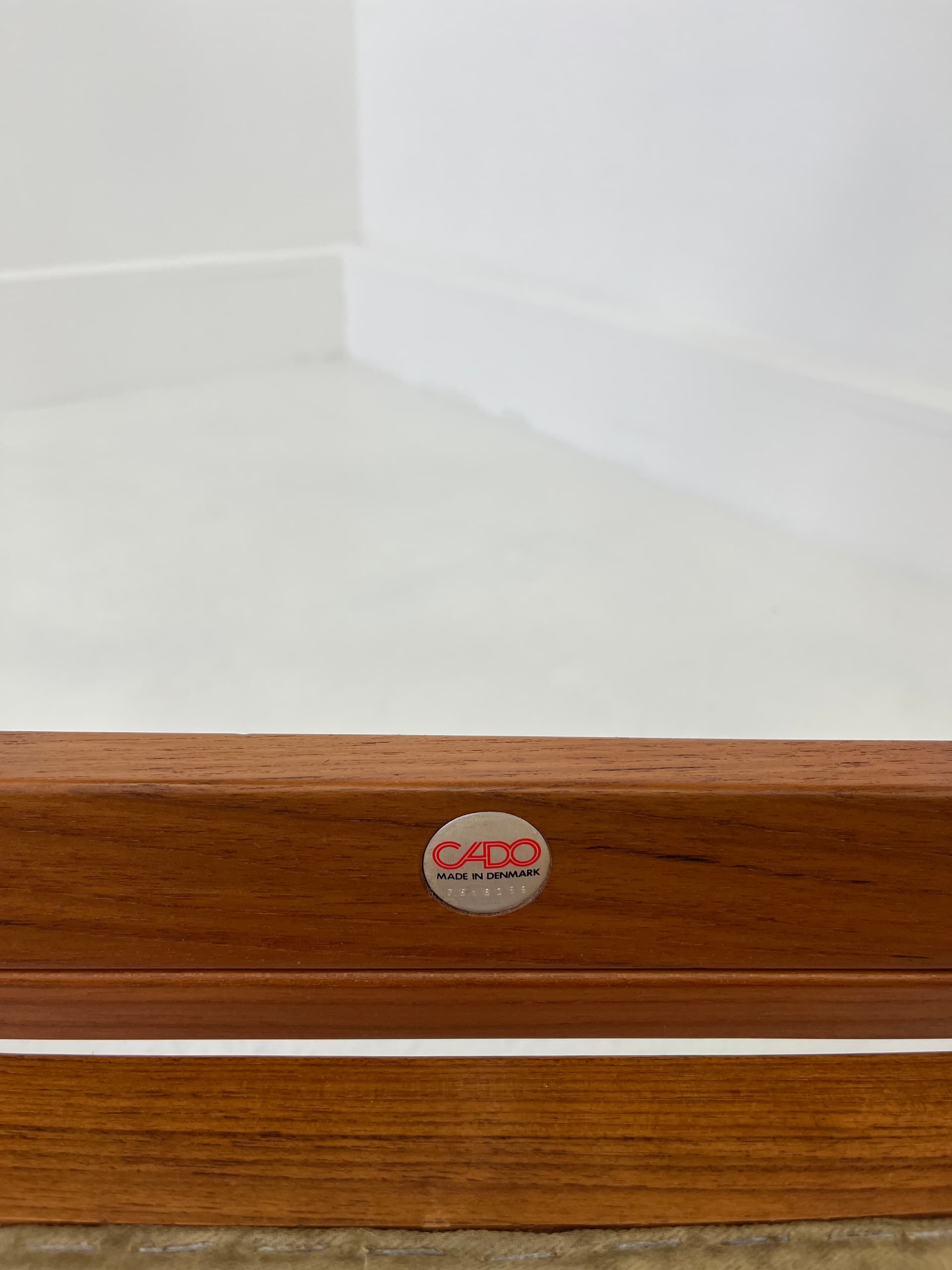 Armchair with ottoman FD-164, dark brown wool, teak, by A. Vodder, Cado, Denmark, 1970s. - 40859