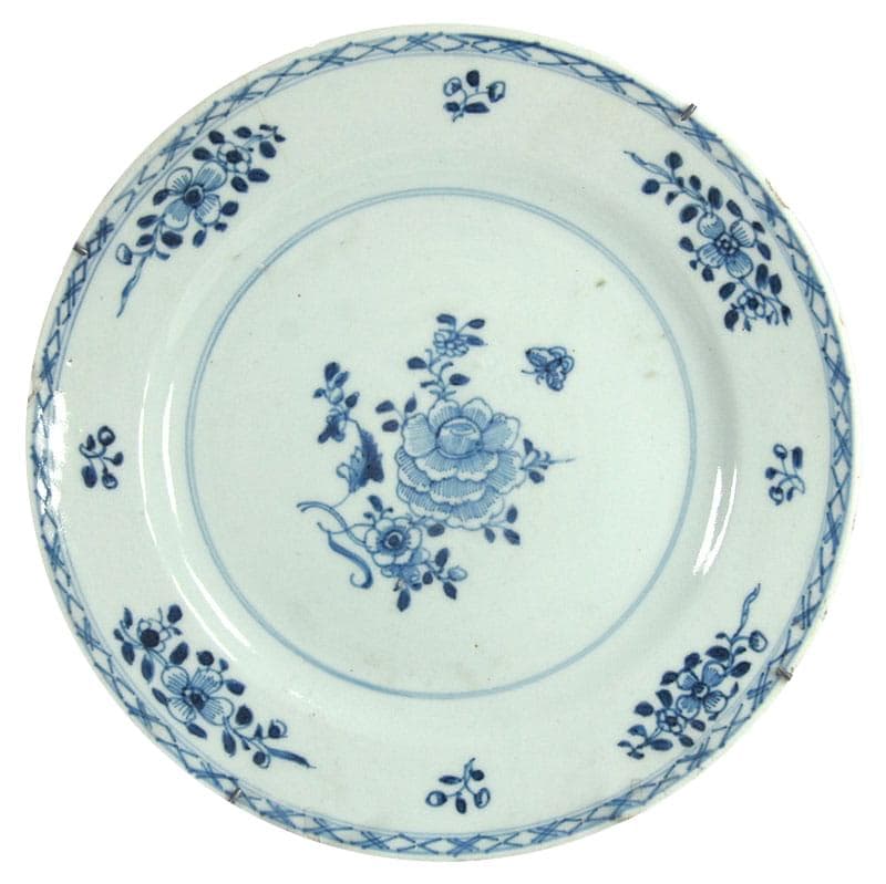Talerz, Qianlong, porcelana biała, Chiny, XVIII wiek