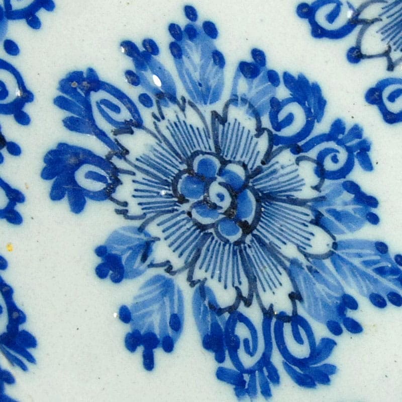 Decorative Plate Delft, white faience, Netherlands, 18th c. - 41741