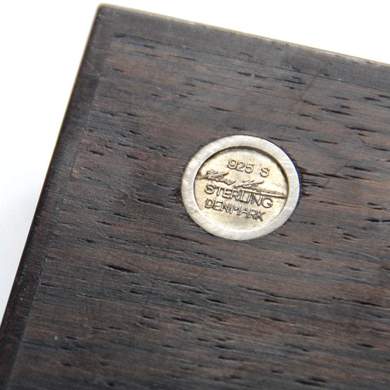 Kasetka, palisander brązowy, Hans Hansen, Dania, lata 60. - 41724