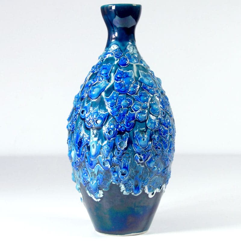 Wazon Vallauris, niebieski, ceramika, Francja, lata 60. - 41701