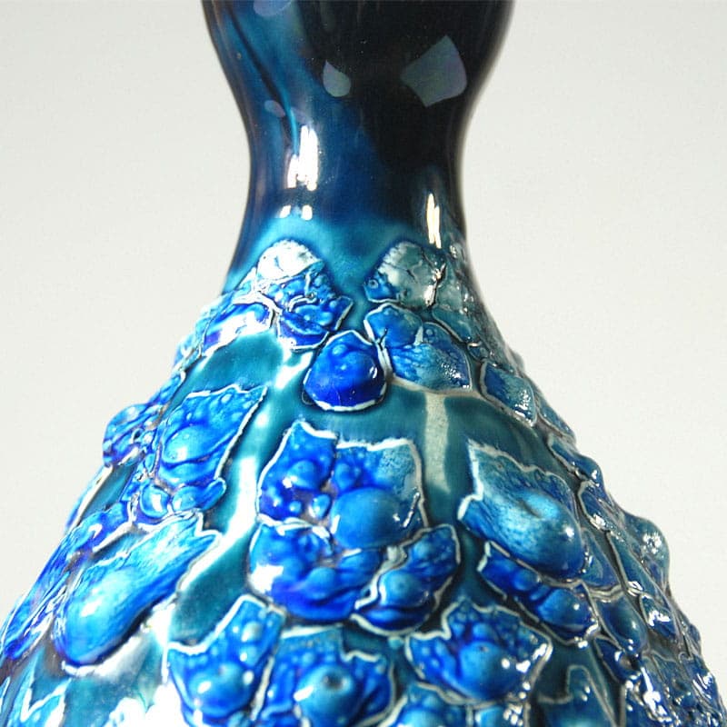 Wazon Vallauris, niebieski, ceramika, Francja, lata 60. - 41705