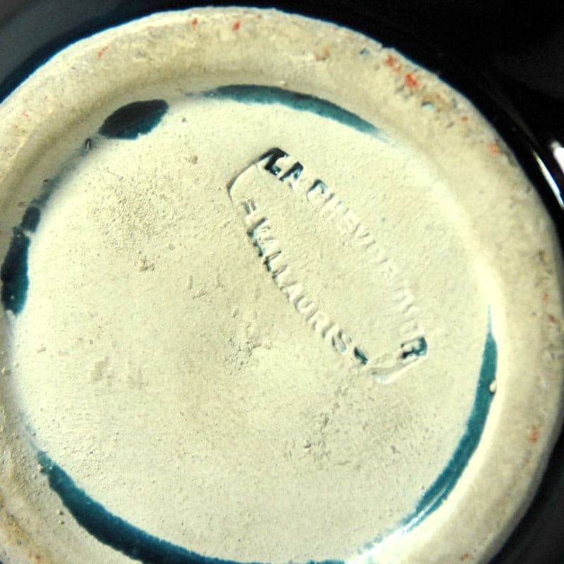 Wazon Vallauris, niebieski, ceramika, Francja, lata 60. - 41707