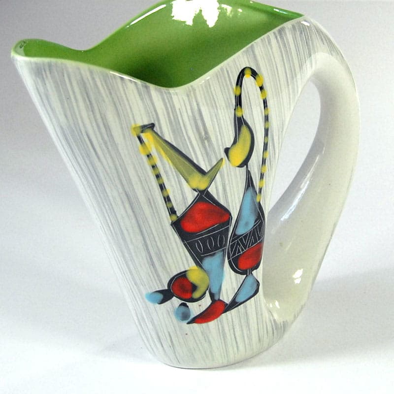 Wazon sgraffitto, ceramika biała, Włochy, lata 60. - 41679