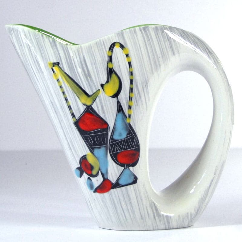 Wazon sgraffitto, ceramika biała, Włochy, lata 60. - 41678