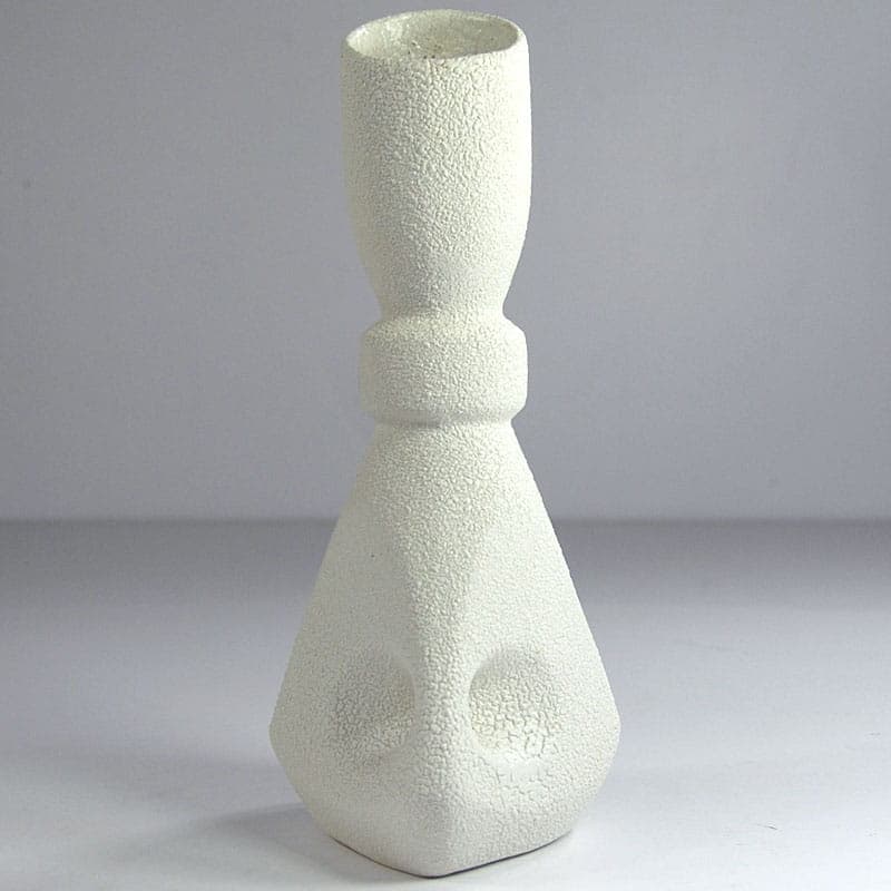 Wazon, ivory white, ceramika, Bertoncello, Włochy, lata 60. - 41639