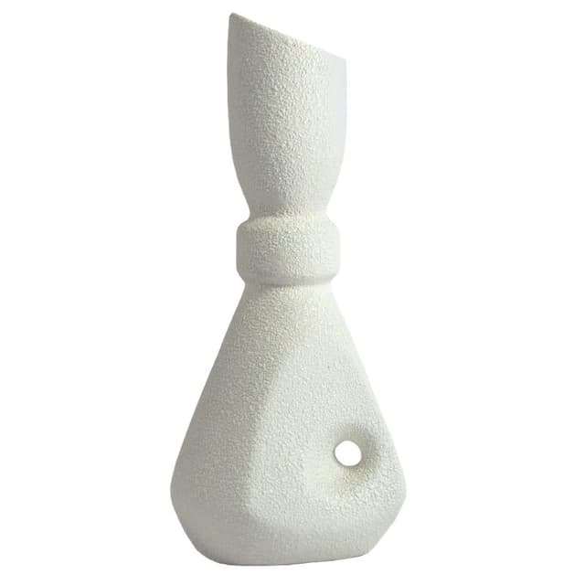 Wazon, ivory white, ceramika, Bertoncello, Włochy, lata 60. - WYMIARY