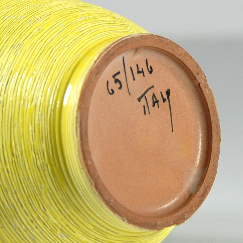 Dzban ceramiczny Nuovo Rinascimento, żółty, ceramika, Włochy, lata 60. - 41635