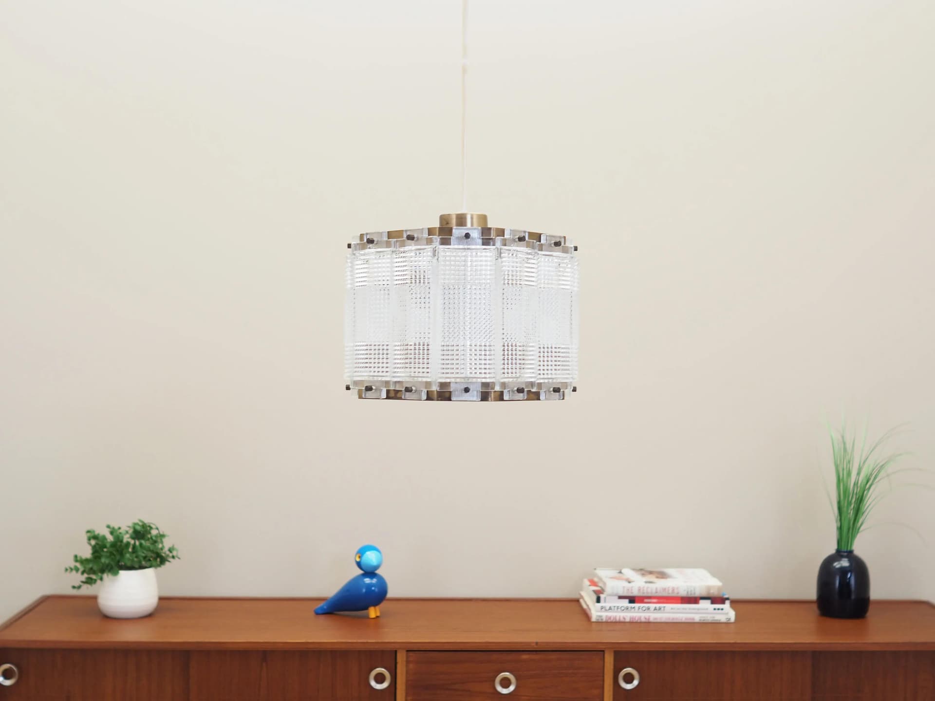 Pendant lamp, copper brass, Denmark, 1970s - 42769