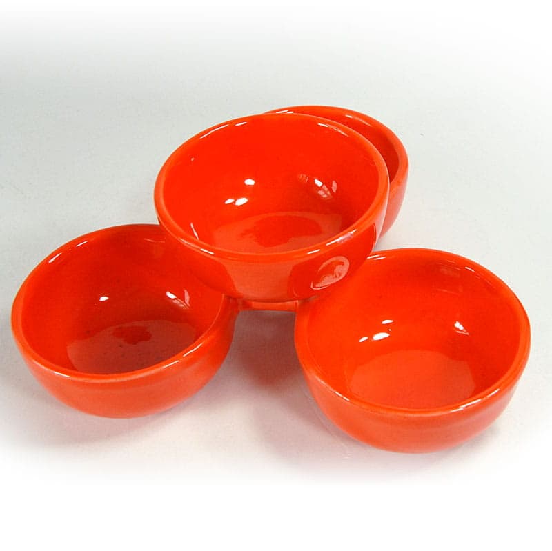 Patera, ceramika pomarańczowa, Włochy, lata 70. - 41531