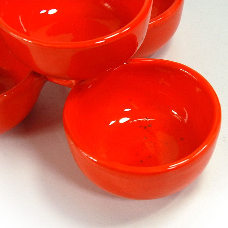 Patera, ceramika pomarańczowa, Włochy, lata 70. - 41533