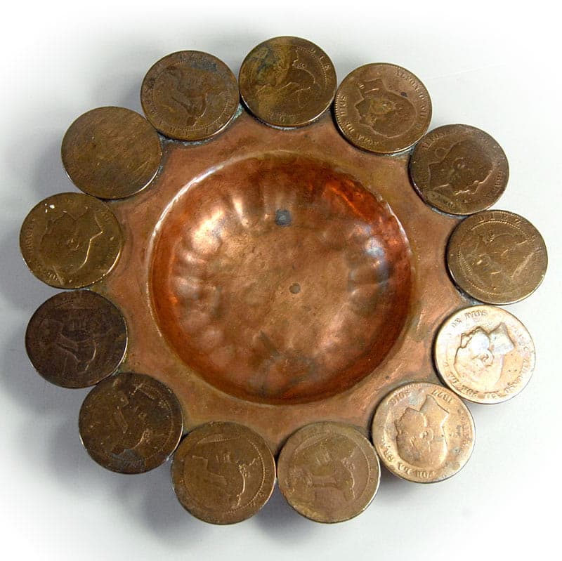 Decorative dish, copper, Spain, 19th c. - 41472