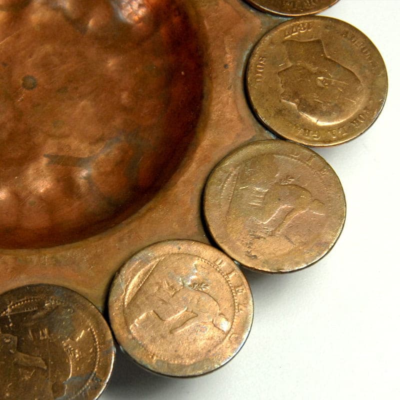 Decorative dish, copper, Spain, 19th c. - 41477