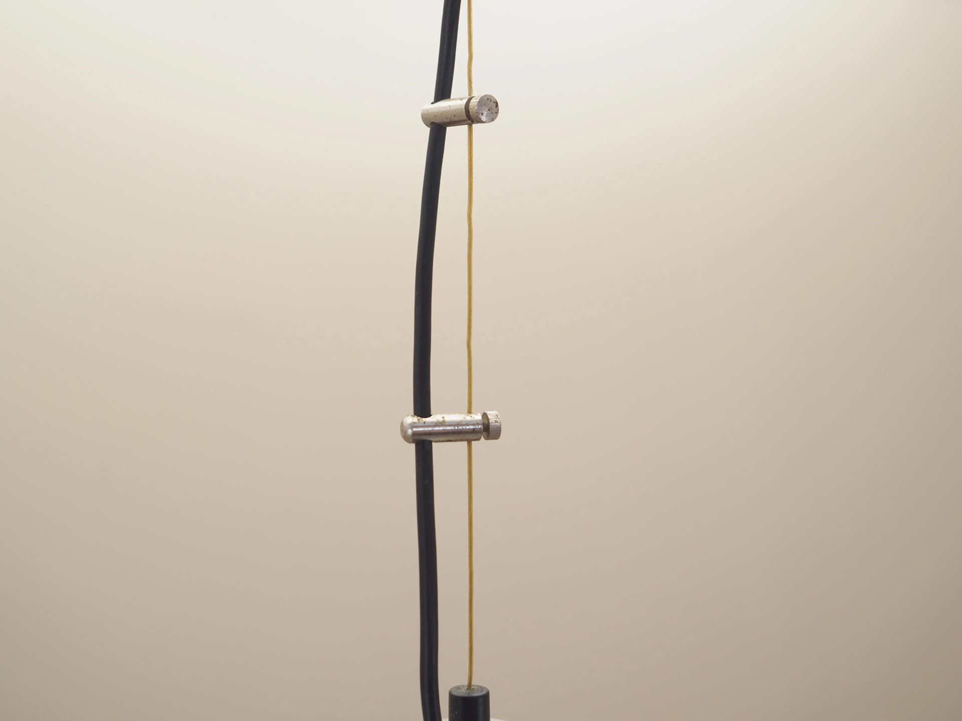 Lampa wisząca, srebrna, szkło, metal, Dania, lata 70. - 42582