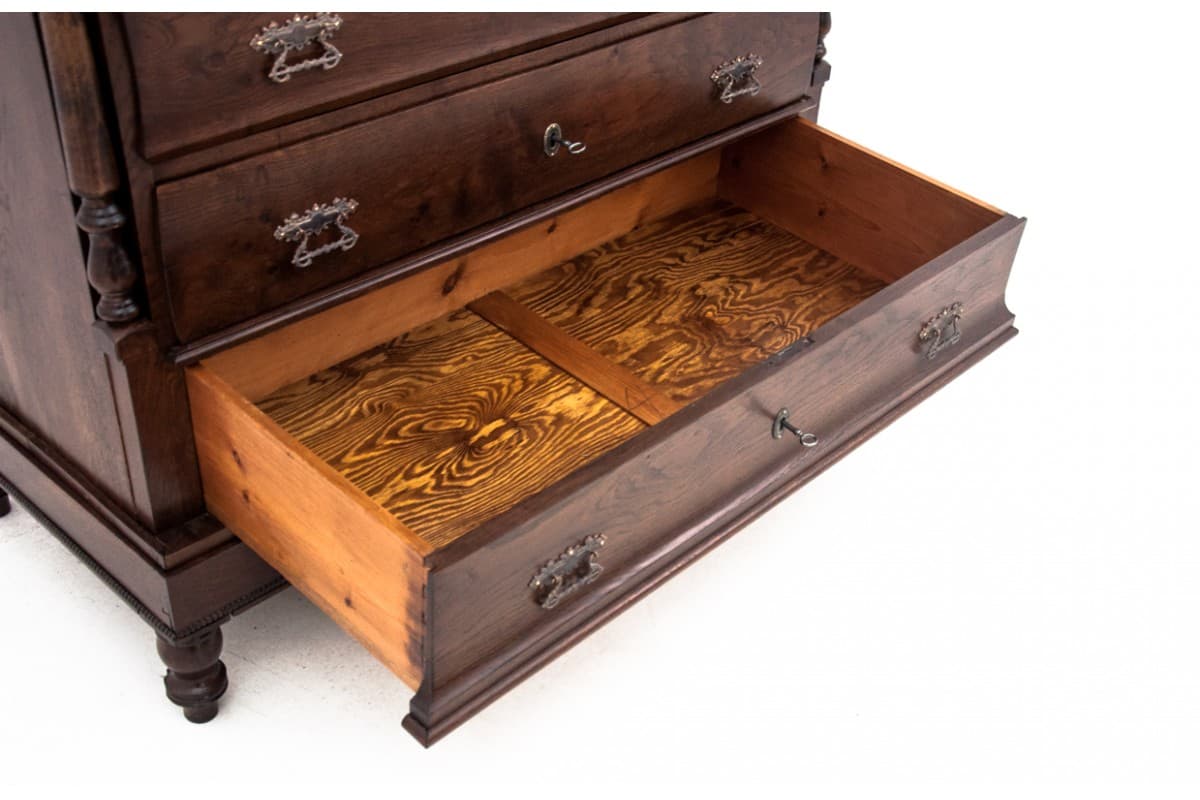 Dębowa komoda, Norwegia, lata 90. XIX wieku - 47390