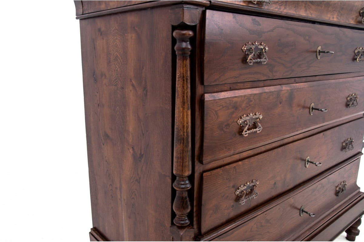 Dębowa komoda, Norwegia, lata 90. XIX wieku - 47394