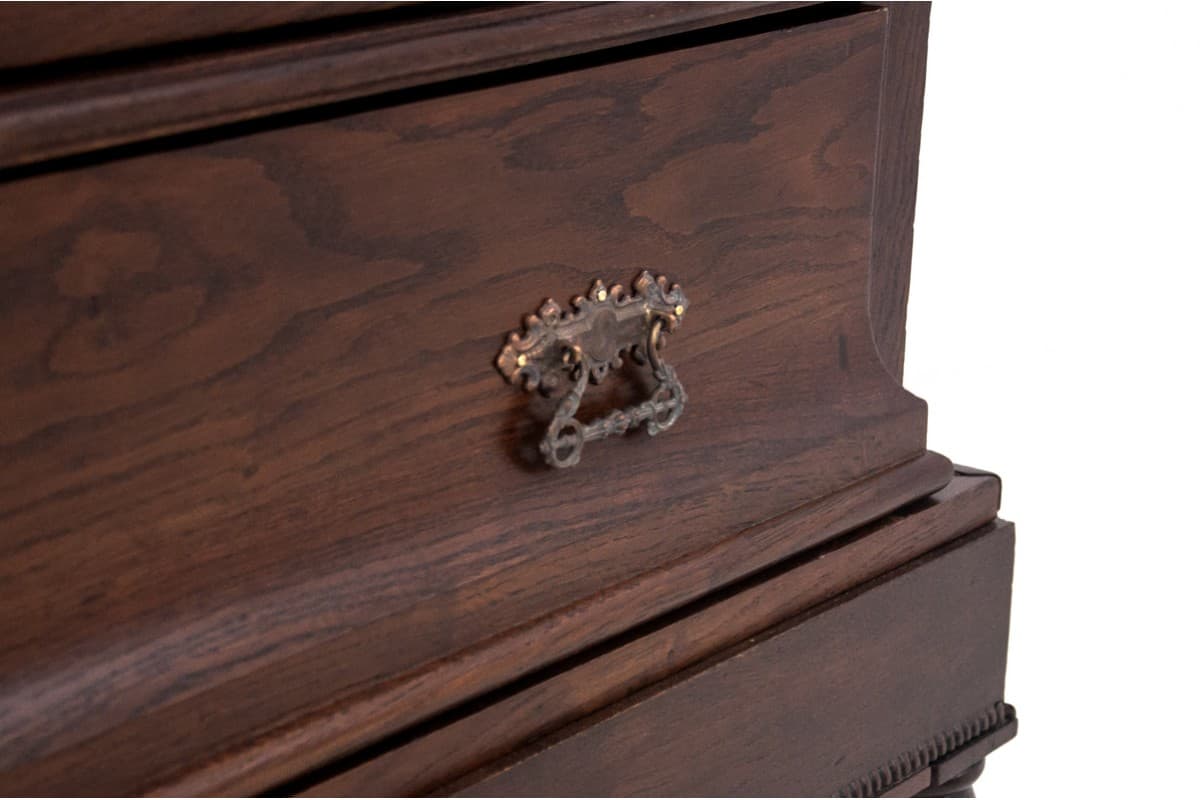 Dębowa komoda, Norwegia, lata 90. XIX wieku - 47395