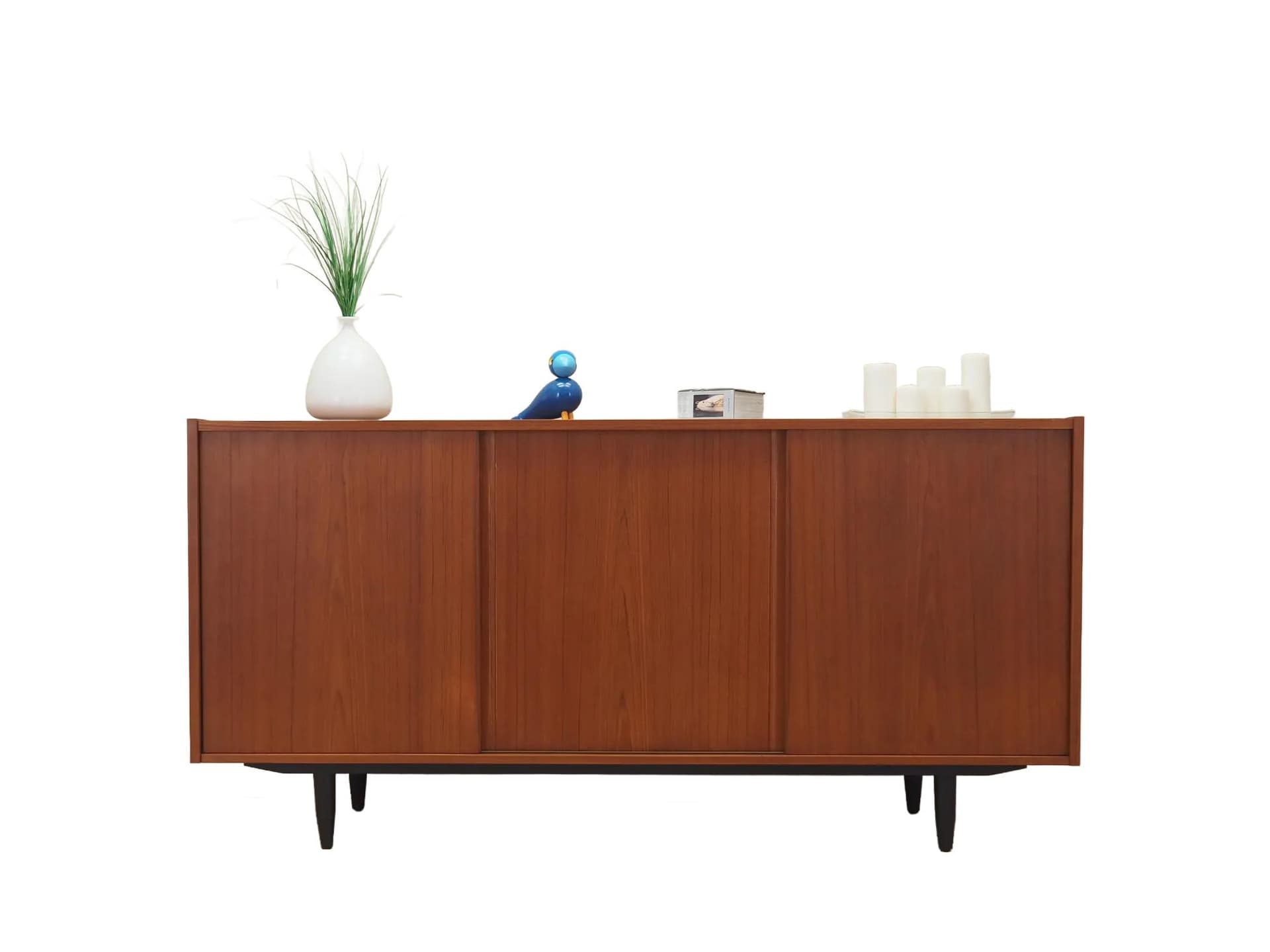 Sideboard, tek, pomarańczowy, Dania, lata 70.