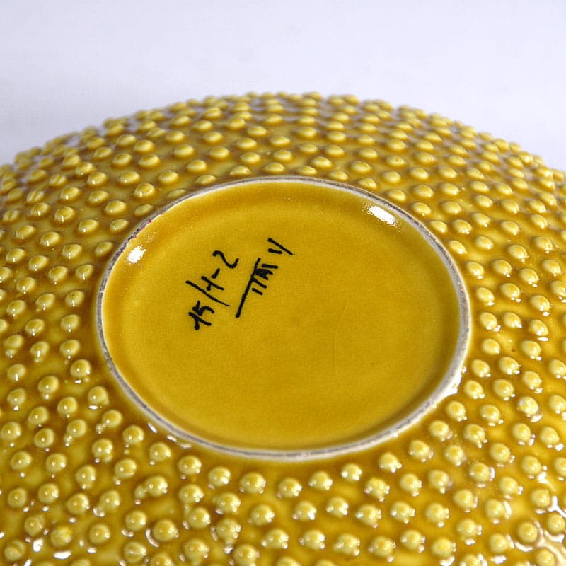 Ceramic bowl, yellow, Italy, 1970s. - 41366