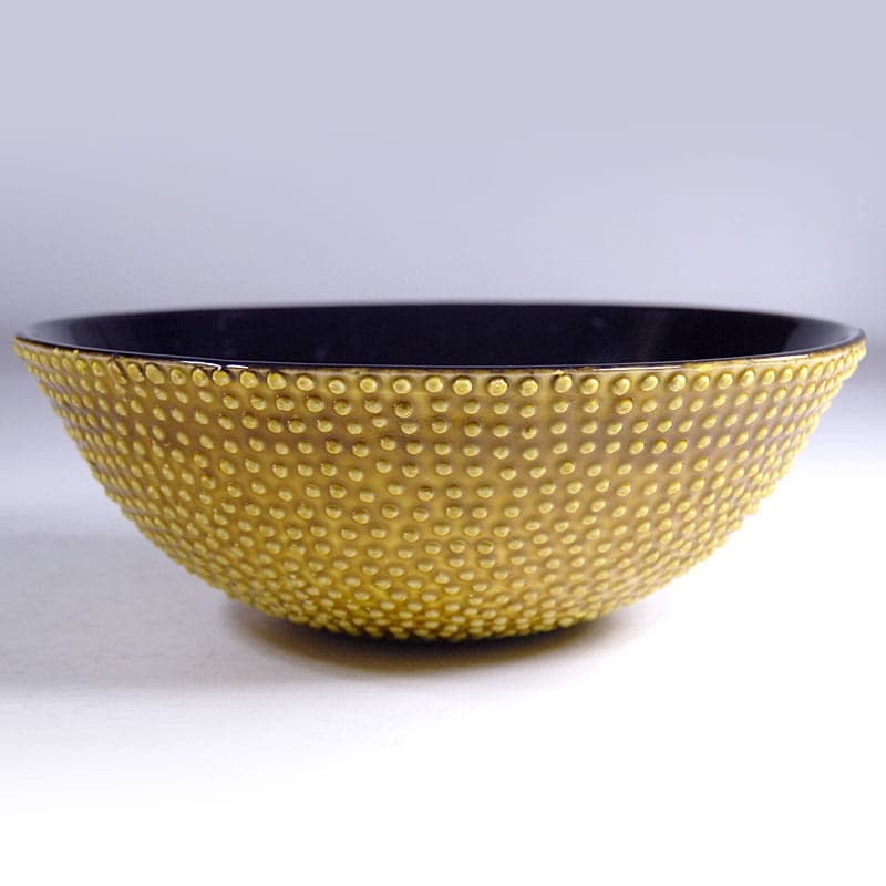 Ceramic bowl, yellow, Italy, 1970s. - 41360