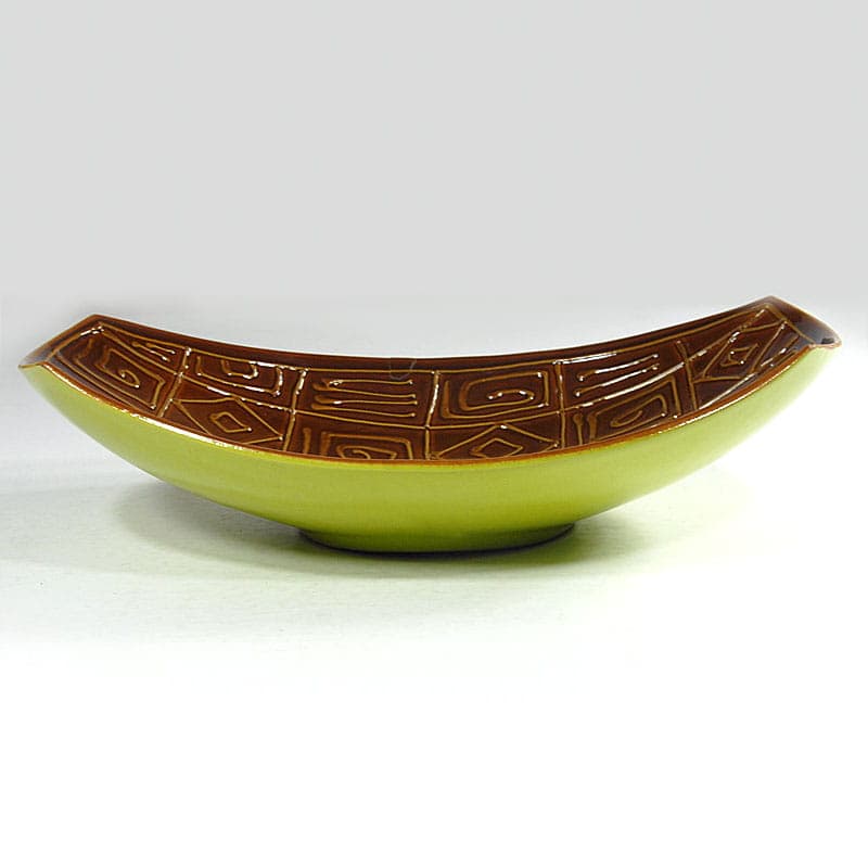 Centerpiece, green ceramic, Italy, 1960s. - 41352