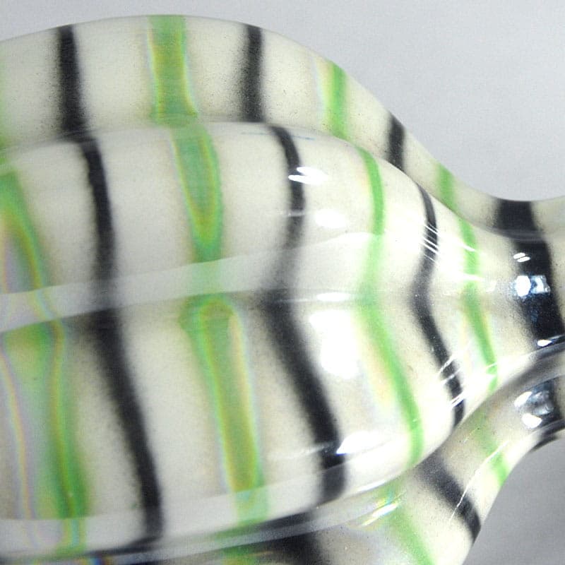 Wazon Sicas, ceramika biała zielona czarna, Sesto Fiorentino, Włochy, lata 50. - 41304