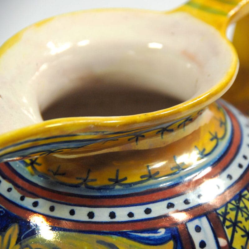 Dzbanek, Gualdo Tadino, multikolor, ceramika, Włochy, lata 60. - 41294