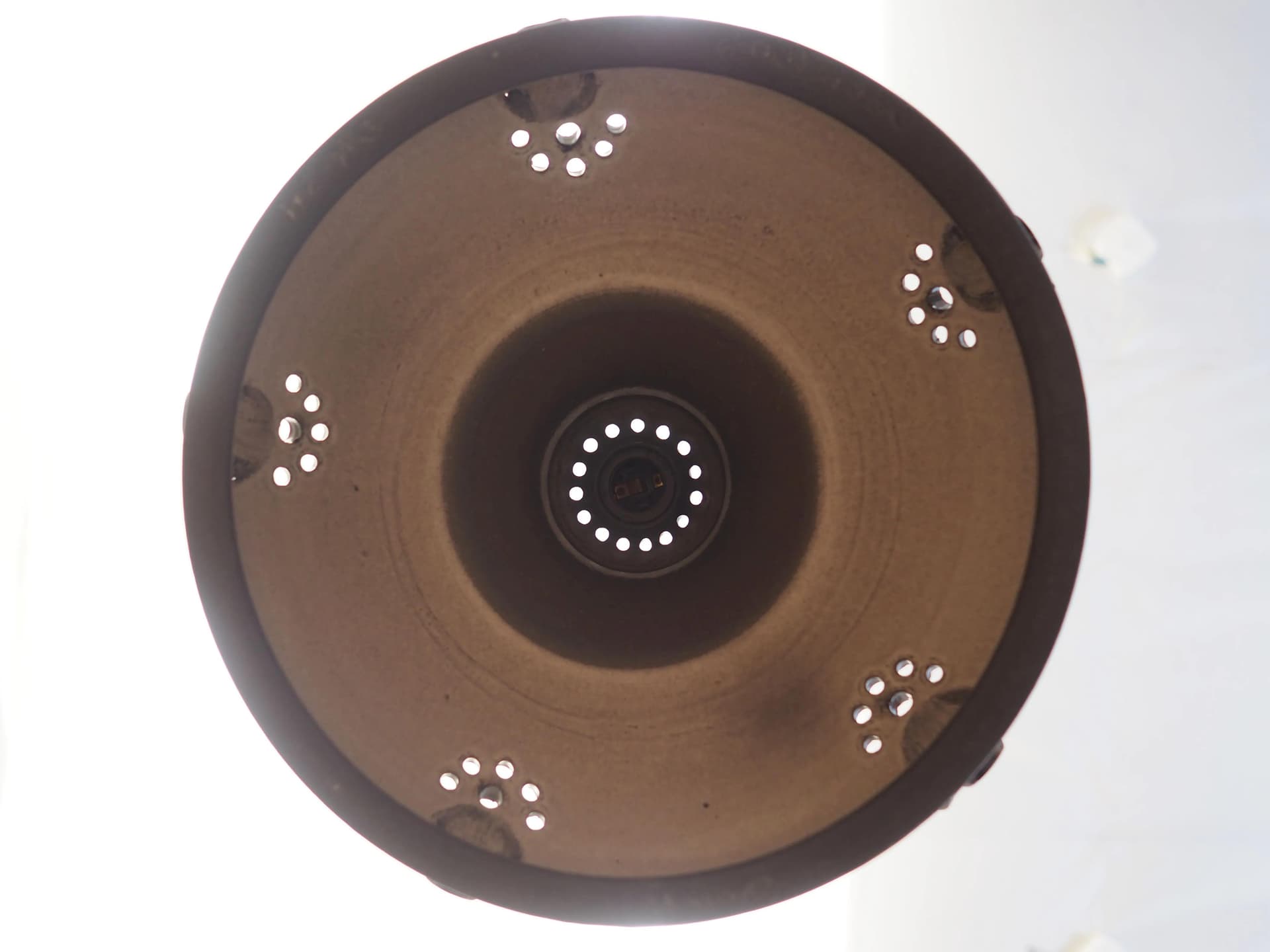 Lampa wisząca, ceramika szara, Dania, lata 60. - 42543