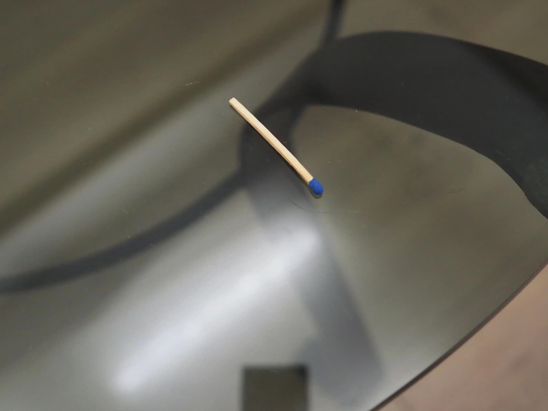 Stolik kawowy, szkło, metal czarny, Dania, lata 70. - 42516