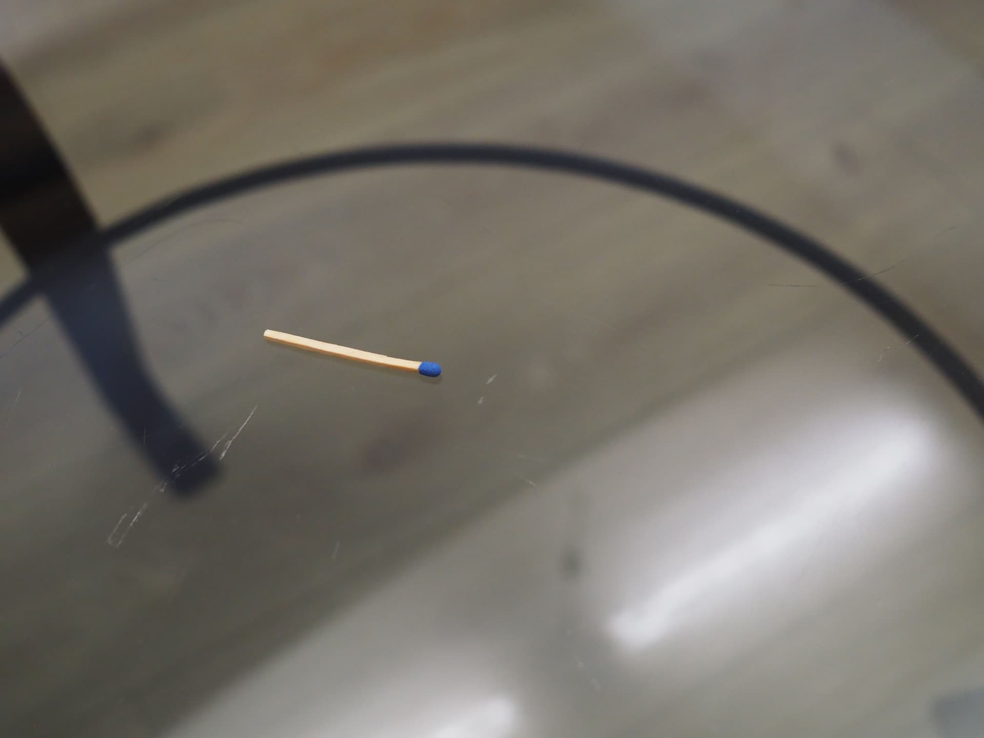 Stolik kawowy, szkło, metal czarny, Dania, lata 70. - 50853