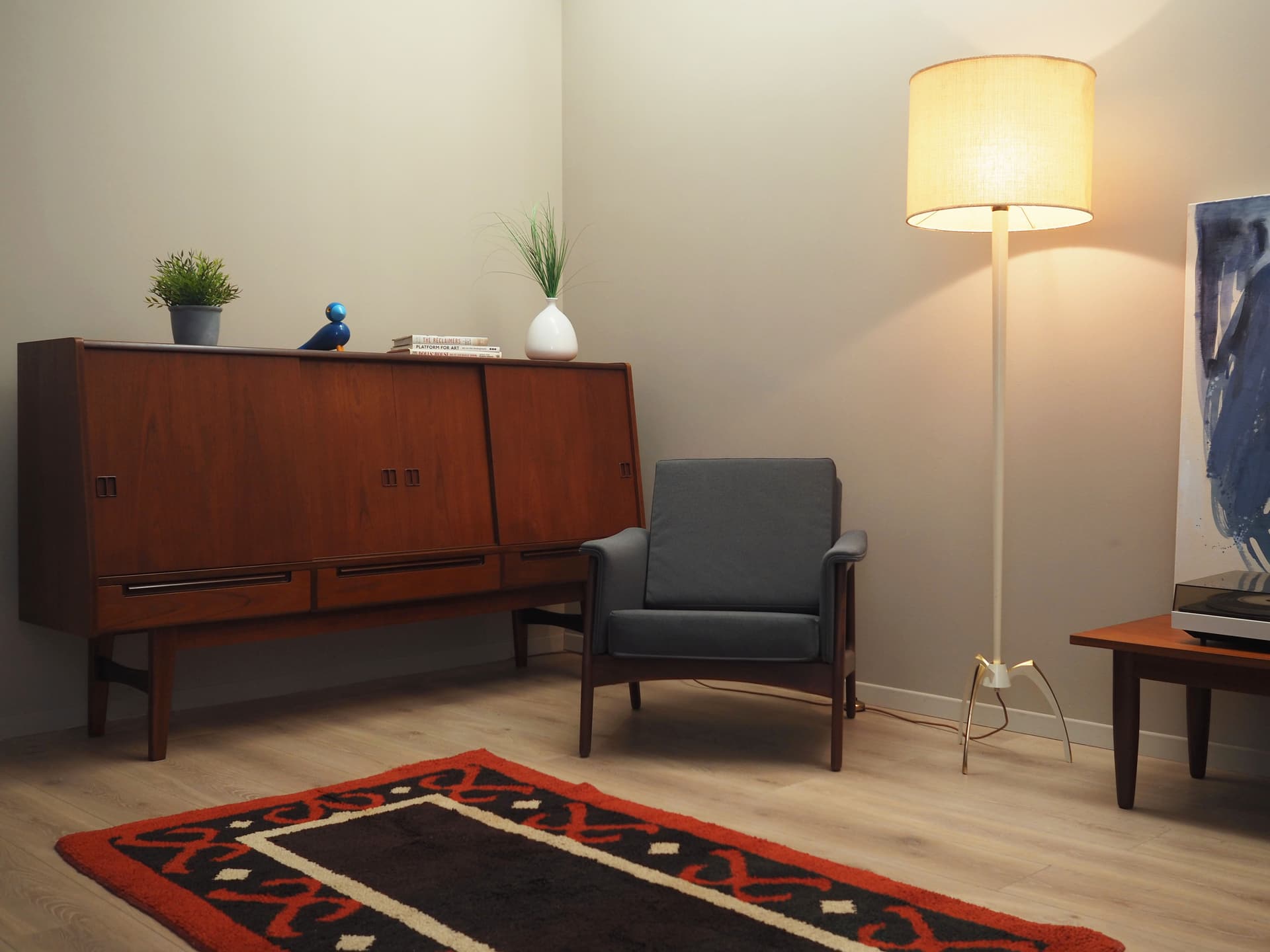 Highboard, teak brązowy, Dania, lata 60. - 50848