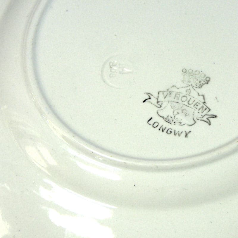 Ivory fajansowe talerze dekoracyjne, Longwy, Francja, lata 30. - 41267