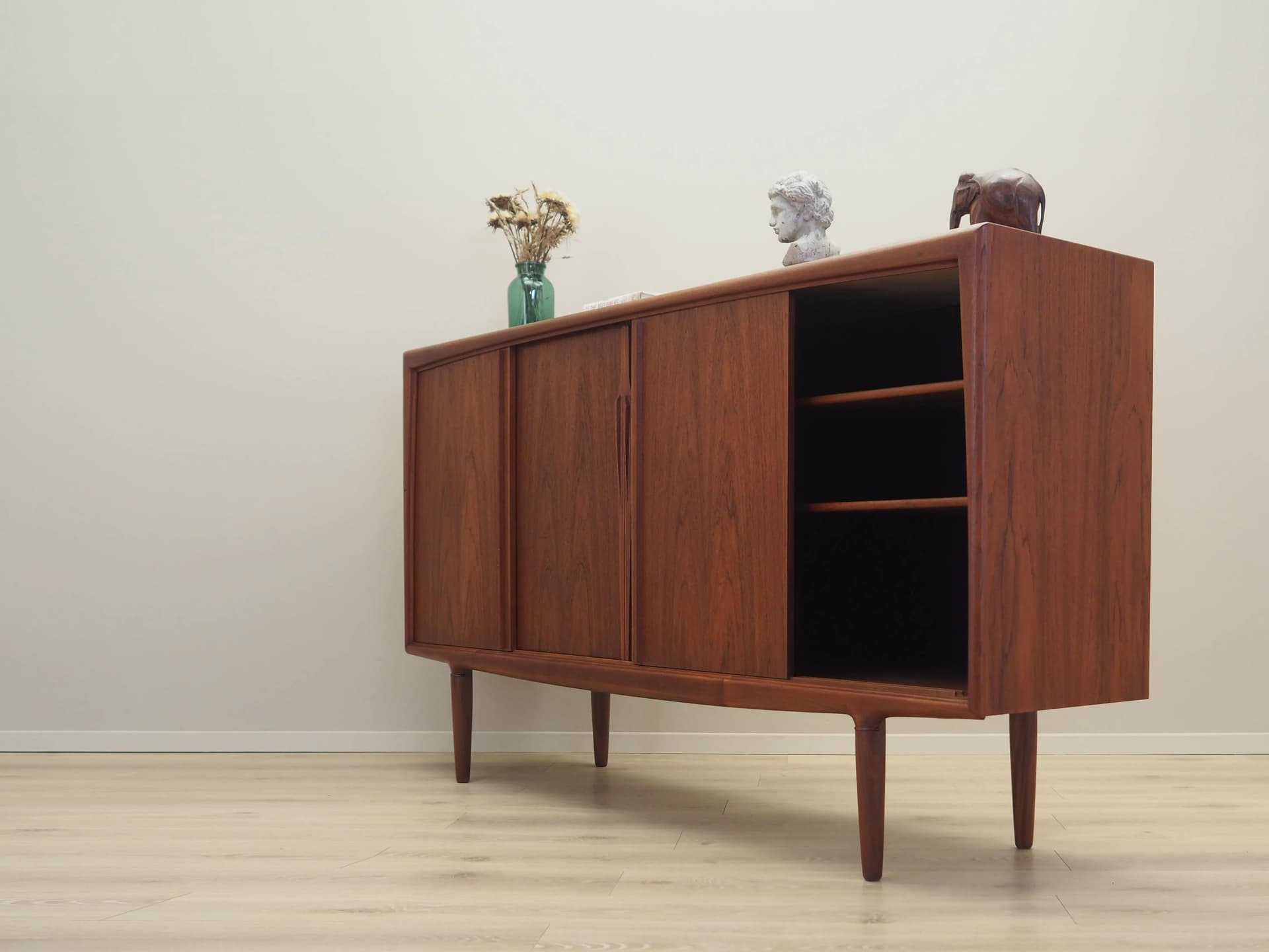 Highboard, teak brązowy, Omann Jun, Dania, lata 60. - 42475