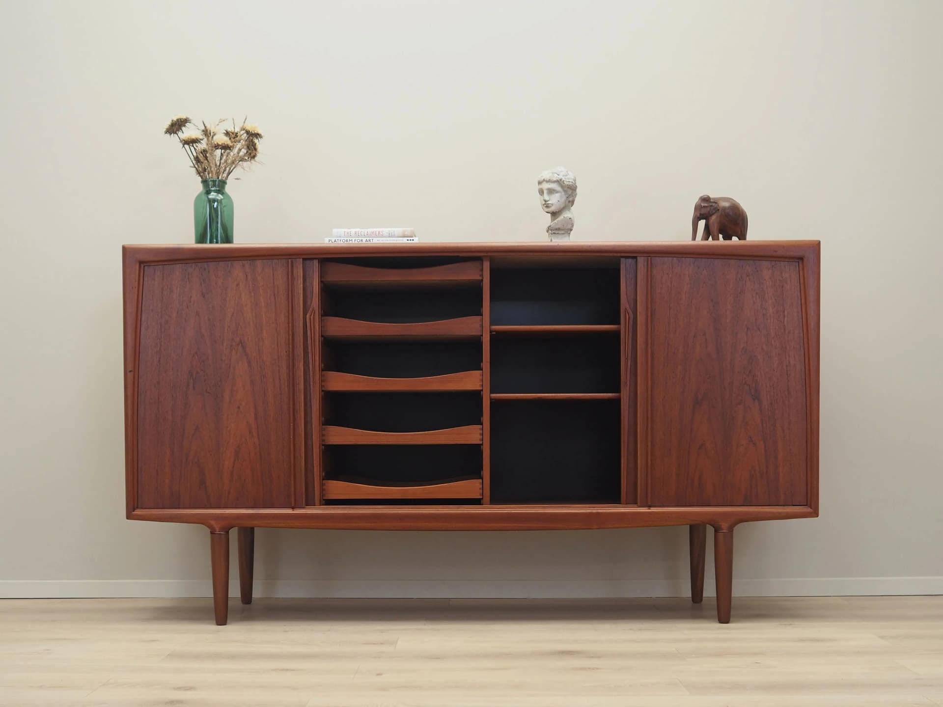 Highboard, teak brązowy, Omann Jun, Dania, lata 60. - 42472