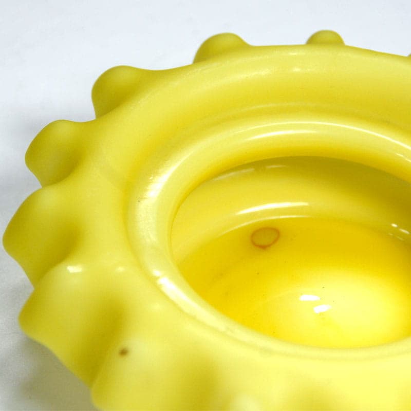 Dish Burmese, yellow glass, Thomas Webb & Sons, United Kingdom, 19th c. - 41234