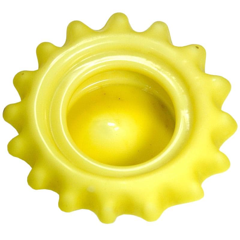 Dish Burmese, yellow glass, Thomas Webb & Sons, United Kingdom, 19th c.