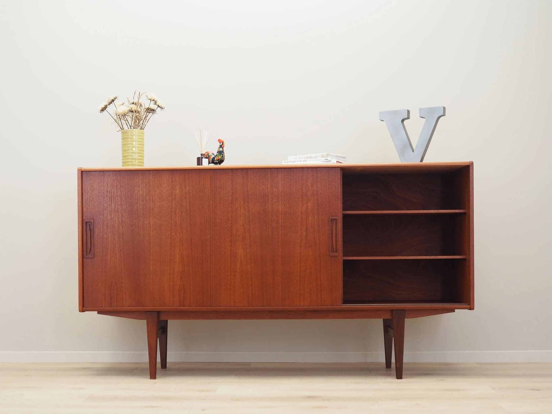 Highboard, teak brązowy, Dania, lata 60. - 42394