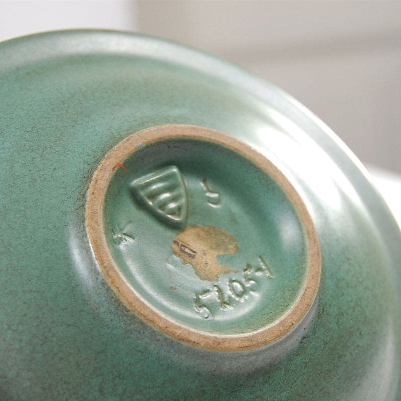 Patera Art Deco, turkus ceramika, Michael Andersen & Son, Dania, lata 30. - 42153