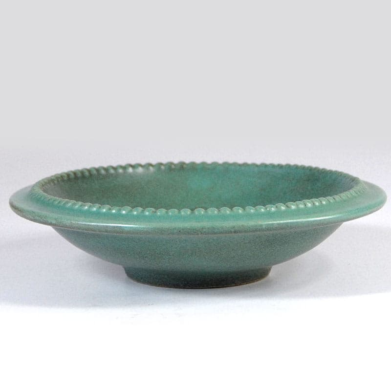 Patera Art Deco, turkus ceramika, Michael Andersen & Son, Dania, lata 30. - 42151