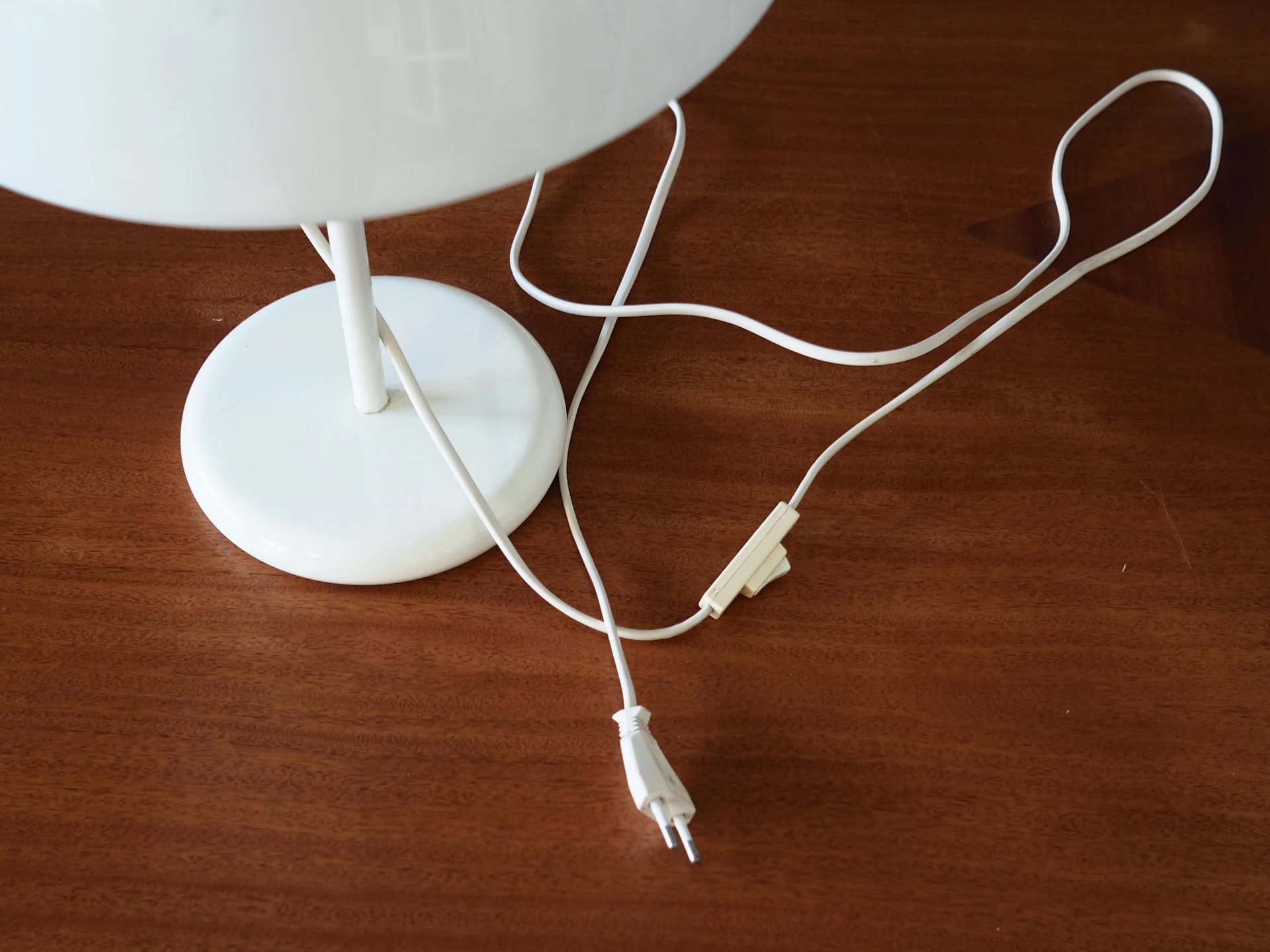 Desk lamp, white, metal plastic, Denmark, 1970s - 42380