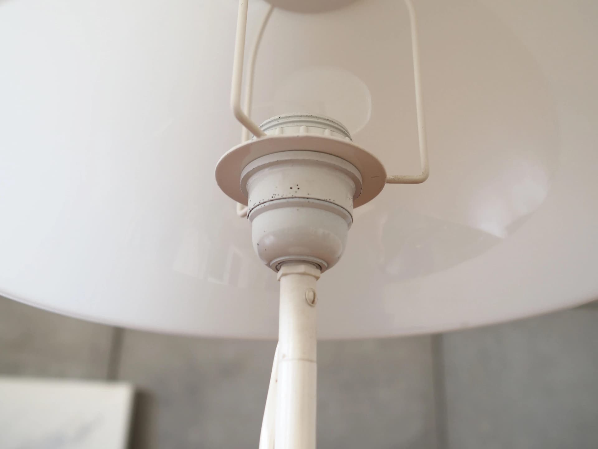 Desk lamp, white, metal plastic, Denmark, 1970s - 42379