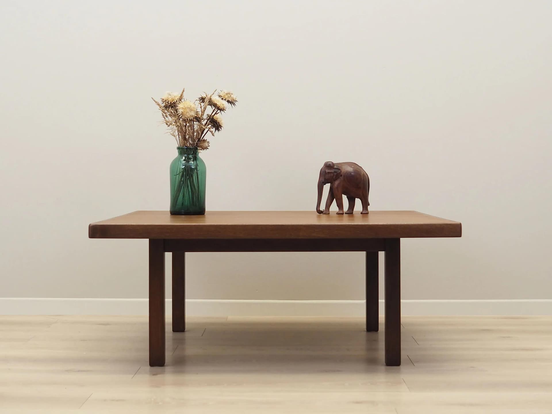 Coffee table, brown oak, by H. J. Wegner, Getama, Denmark, 1960s. - 42366